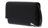 LACOSTE Daily Lifestyle Flat Crossover Bag with Flap S Noir