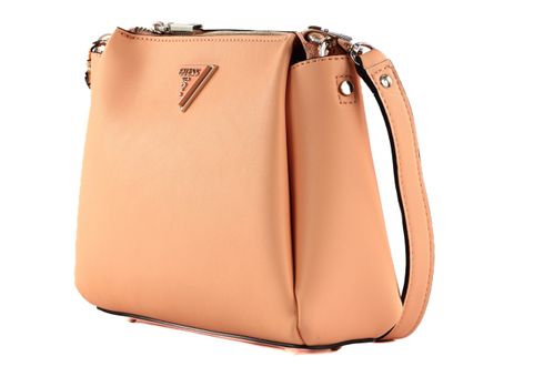 GUESS Iwona Tri Compartment Top Zip Xbody Peach
