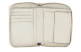 Calvin Klein Gracie Medium Zip Around Wallet Dk Ecru Calvin Klein Gracie Medium Zip Around Wallet Dk Ecru