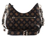 GUESS Nelka Top Zip Crossbody Mocha Logo GUESS Nelka Top Zip Crossbody Mocha Logo