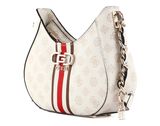 GUESS Nelka Top Zip Crossbody Cream Logo GUESS Nelka Top Zip Crossbody Cream Logo