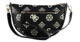 GUESS Deesa Logo Saddle Double Pouch Crossbody Black Logo GUESS Deesa Logo Saddle Double Pouch Crossbody Black Logo