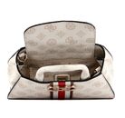 GUESS Nelka Mini Satchel Cream Logo GUESS Nelka Mini Satchel Cream Logo