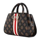 GUESS Nelka Mini Satchel Mocha Logo