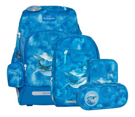 BECKMANN Active Air FLX Schoolbag Set 6-teilig 20-25L Ocean