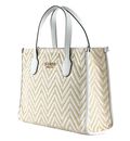 GUESS Silvana Two Compartment Tote White GUESS Silvana Two Compartment Tote White