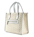 GUESS Silvana Two Compartment Tote White GUESS Silvana Two Compartment Tote White
