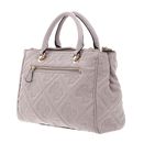 GUESS Marieke Status Satchel Light Beige Logo GUESS Marieke Status Satchel Light Beige Logo
