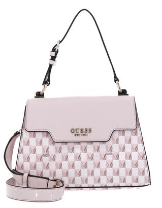 GUESS Hallie Top Handle Flap Light Pink Logo