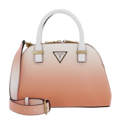 GUESS Lossie Girlfriend Dome Satchel Orange