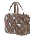 GUESS Travel Case Brown Multi GUESS Travel Case Brown Multi