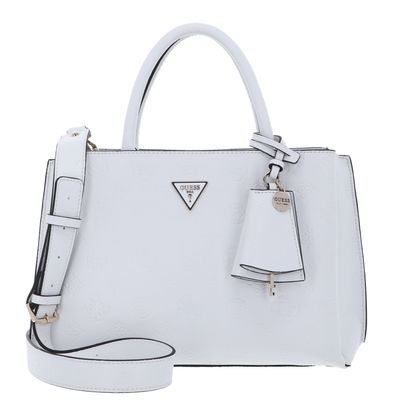 GUESS Jena Elite Luxury Satchel White Logo