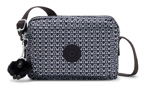 kipling Basic Print Abanu Crossbody M Signature Print