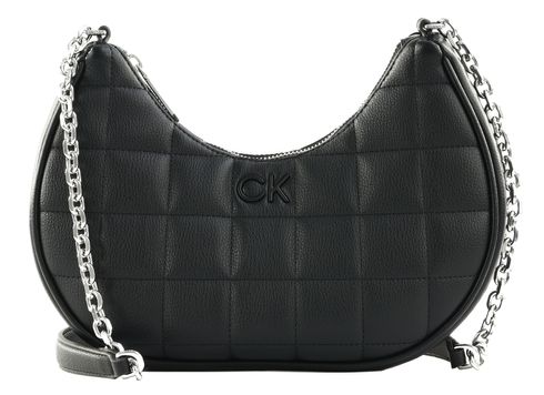 Calvin Klein CK Square Quilt Chain Shoulder Bag CK Black