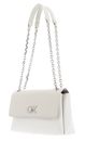 Calvin Klein Re-Lock Convertible Shoulder Bag Jacquard Dk Ecru Jacquard Mono