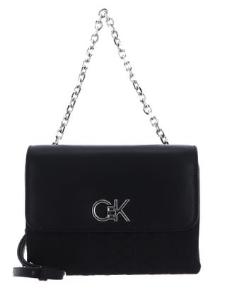 Calvin Klein Re-Lock Double Gusett Bag_JCQ Black Jacquard Mono