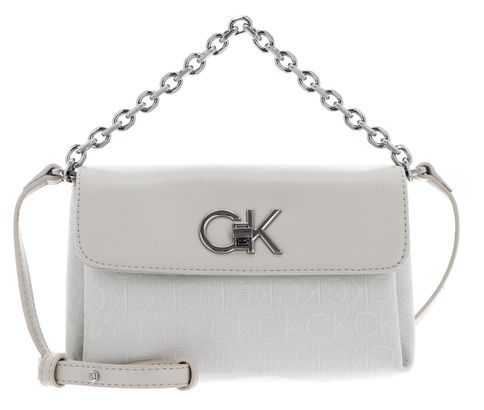 Calvin Klein Re Lock Mini Crossbody Bag Dk Ecru Jacquard Mono modeherz