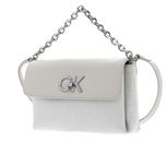Calvin Klein Re-Lock Mini Crossbody Bag Dk Ecru Jacquard Mono