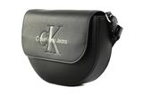Calvin Klein CKJ Sculpted Saddle Bag Mono Black / Sharp Green