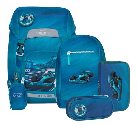 BECKMANN Classic Schoolbag Set 6-teilig 22L Racing