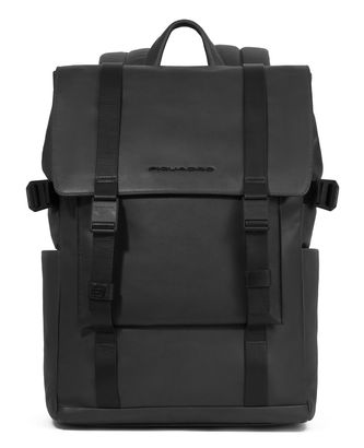 PIQUADRO David One Compartment Computer Backpack Black