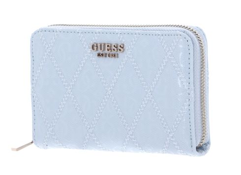 GUESS Adi SLG Zip Around Wallet M Sky Blue