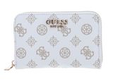 GUESS Laurel SLG Medium Zip Around Wallet White Logo