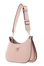 GUESS Meridian Mini Top Zip Shoulder Bag Light Peach