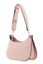 GUESS Meridian Mini Top Zip Shoulder Bag Light Peach