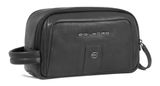 PIQUADRO Carl Leather Beauty Case Black PIQUADRO Carl Leather Beauty Case Black