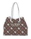 GUESS Vikky II Tote Bag L Latte Logo Multi