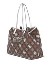 GUESS Vikky II Tote Bag L Latte Logo Multi