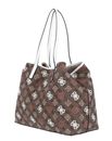 GUESS Vikky II Tote Bag L Latte Logo Multi
