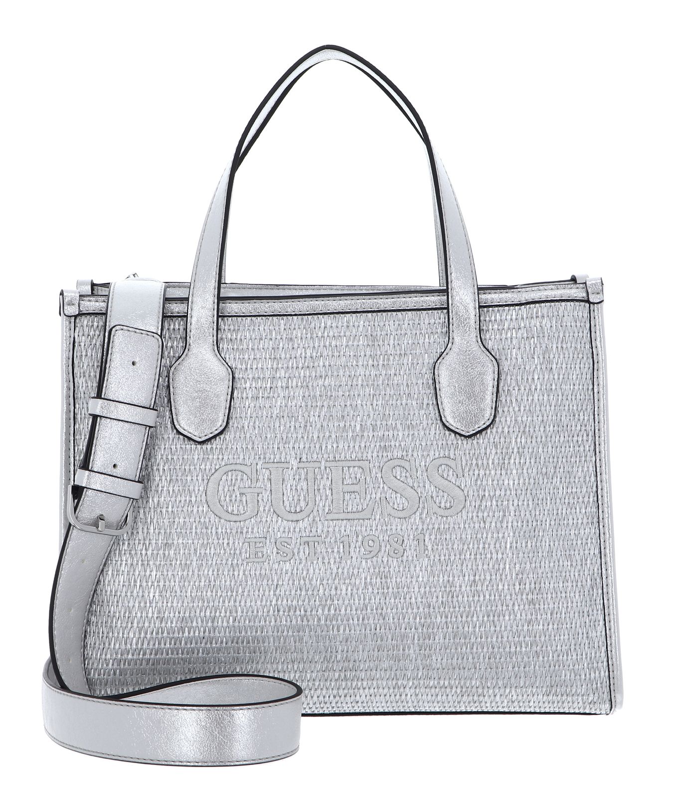 GUESS shoulder bag Silvana 2 Compartment Tote Silver | Buy bags  