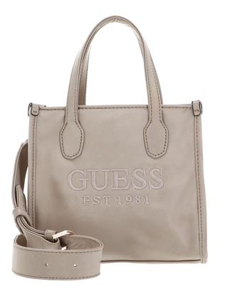 GUESS Silvana 2 Compartment Mini Tote XS Taupe