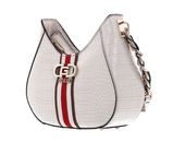 GUESS Nelka Top Zip Crossbody Stone GUESS Nelka Top Zip Crossbody Stone