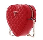 GUESS Rainee Quilt Heart Bag Red GUESS Rainee Quilt Heart Bag Red