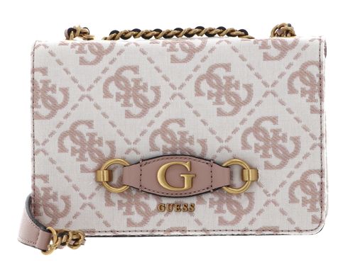 GUESS Izzy Convertible Xbody Flap Dusty Rose Logo