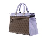 GUESS Sestri Logo Luxury Satchel Latte Logo / Lavender GUESS Sestri Logo Luxury Satchel Latte Logo / Lavender