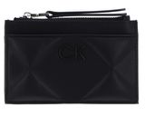 Calvin Klein Quilt Cardholder With Zip CK Black