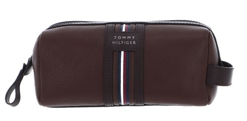 TOMMY HILFIGER TH Premium Leather Washbag Warm Cognac