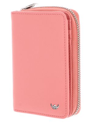 Golden Head Madrid RFID Protect Zipped Billfold Coin Wallet Coral