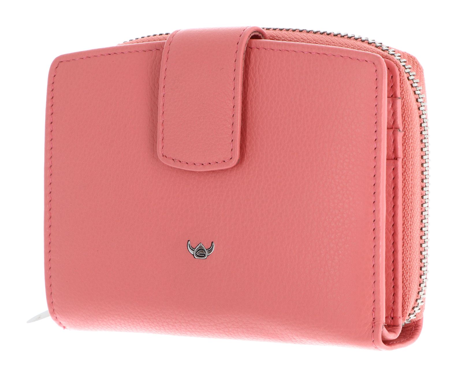 Golden Head Madrid RFID Protect Kombischeintasche mit Riegel 1438 Koralle