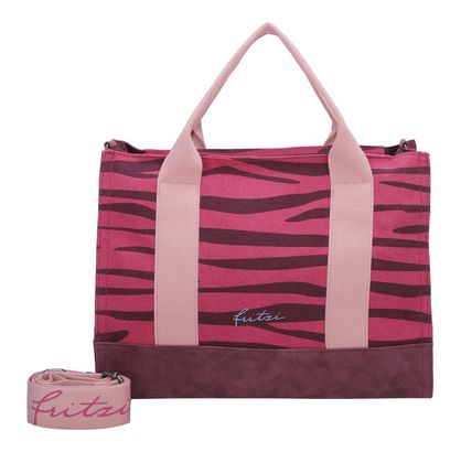Fritzi aus Preußen Canvas Tote Bag Zebra Pink