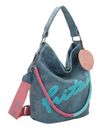 Fritzi aus Preußen Olga Vintage Limited Flocked Hobo Bag Blue Shell Fritzi aus Preußen Olga Vintage Limited Flocked Hobo Bag Blue Shell