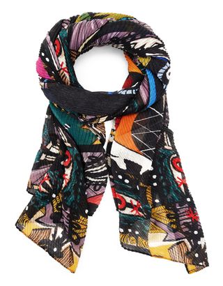 Desigual Malaga Rectangle Scarf Black