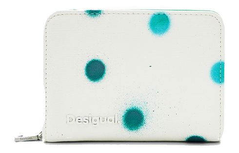 Desigual New Splatter Maya Small Wallet White