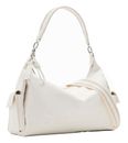 Desigual Half Logo 24 Brasilia Shoulder Bag Creme White Desigual Half Logo 24 Brasilia Shoulder Bag Creme White