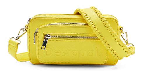 Desigual Half Logo 24 Cross Body Bag Yellow