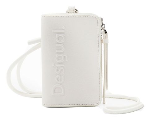 Desigual Half Logo 24 Small Wallet Creme White